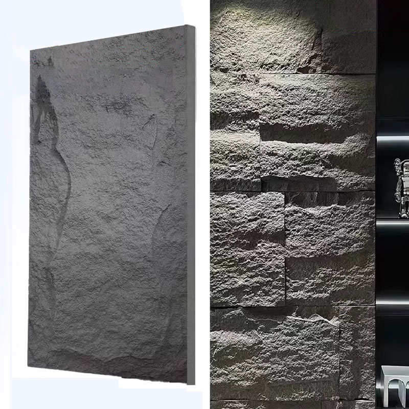 Panel de pared de piedra de poliuretano Artificial de imitación Flexible