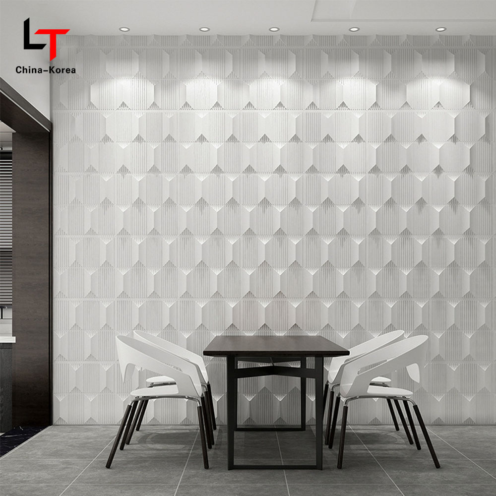 Panel 3D Moderno de PVC para Pared/Sticker Interior Impermeable, Forma de Diamante Negro Mate para Decoración de Pared de Sala y Dormitorio