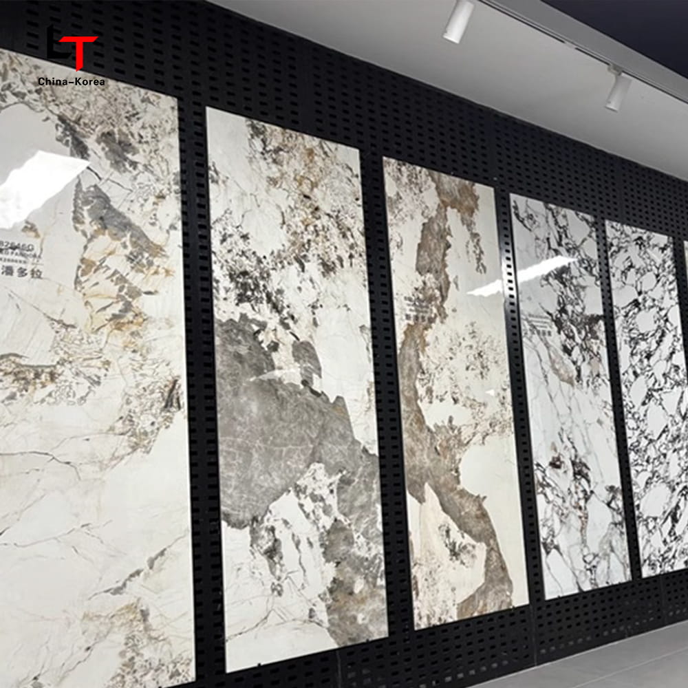 1220 × 2440 mm Panel de cristal de carbono PVC Impresionante Fireproof Decorative Wall Swinter para exteriores con recubrimiento UV
