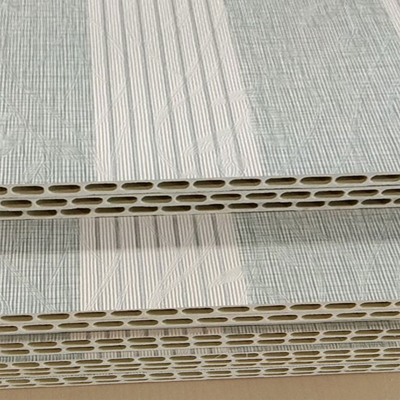 Panel de pared PVC de fibra de madera de bambú de bambú moderno para el panel de pared de paquete duro de fondo para TV para el techo interior para uso del hotel