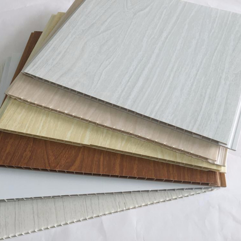 Panel de pared integrado de fibra de madera de bambú ecológica 600x9 mm PVC WPC Durtable Versátil Versátil Moderno Diseño de interiores Fácil instalación