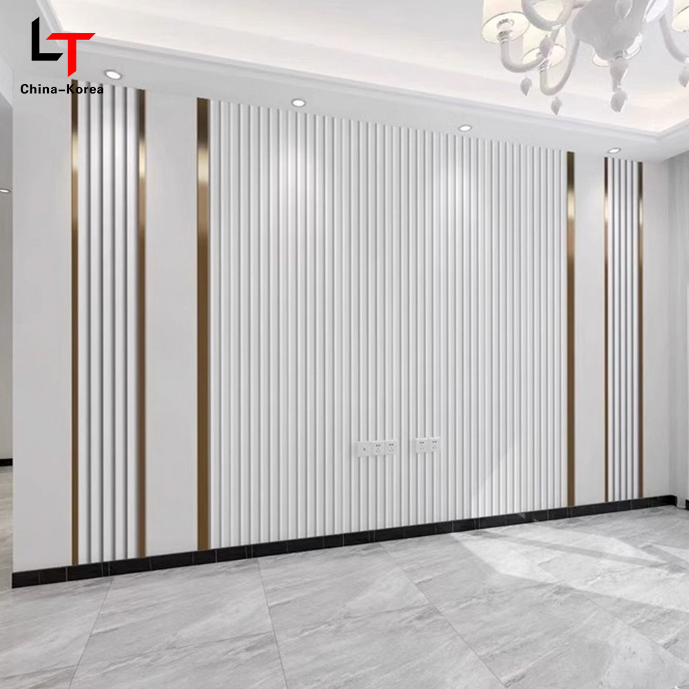1220 × 2440 mm Paneles de pared decorativos de grano de grano de madera ecológica de madera de PVC para revestimiento de pared de interior resistente a los rasguños fáciles de instalar fácil de instalar
