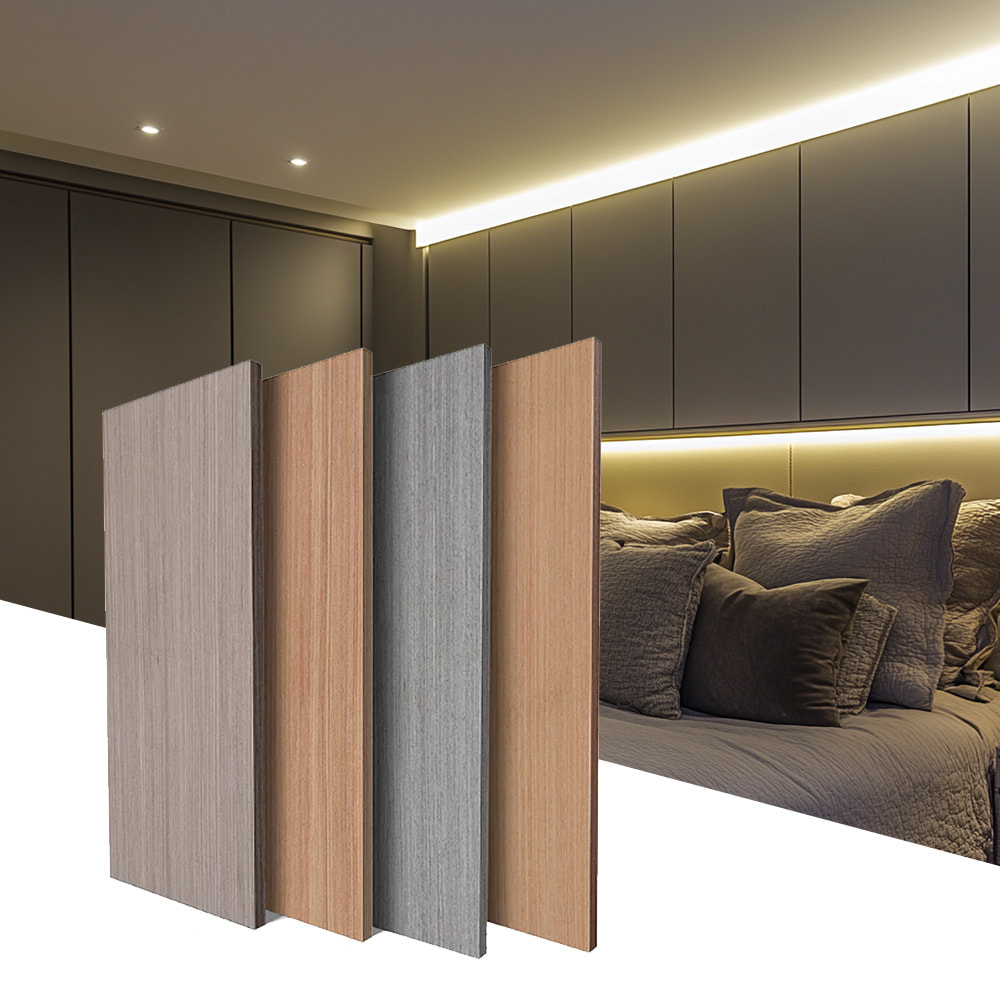 1220 × 2440 mm Paneles de pared decorativos de grano de grano de madera ecológica de madera de PVC para revestimiento de pared de interior resistente a los rasguños fáciles de instalar fácil de instalar