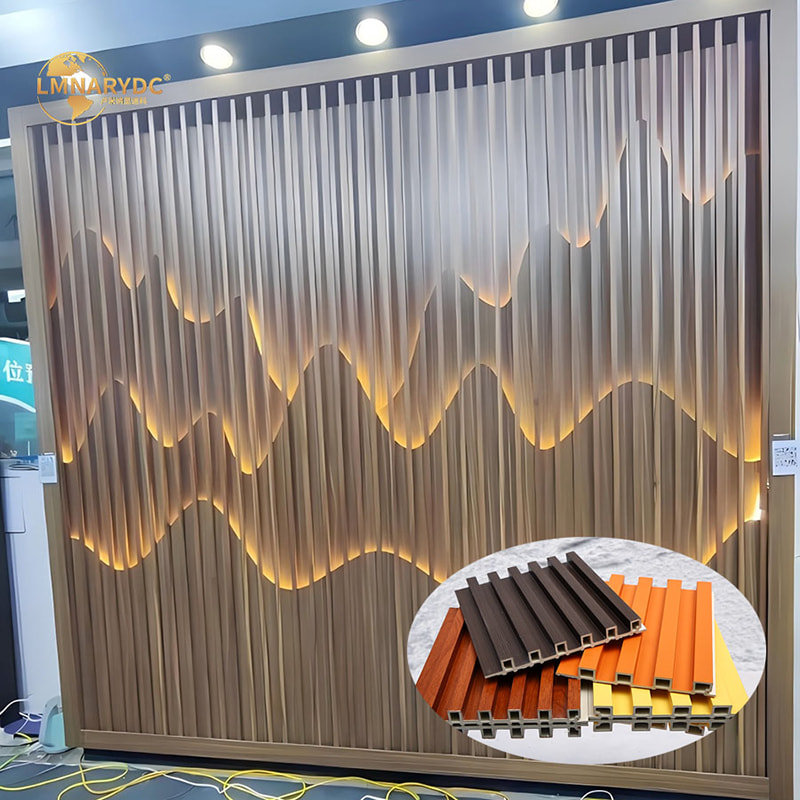 Paneles de Pared Interior Luminosa con Rejilla, Diseño Starry Sky de Israel, Resistente al Agua, WPC & Plástico para Uso Exterior y Hogar