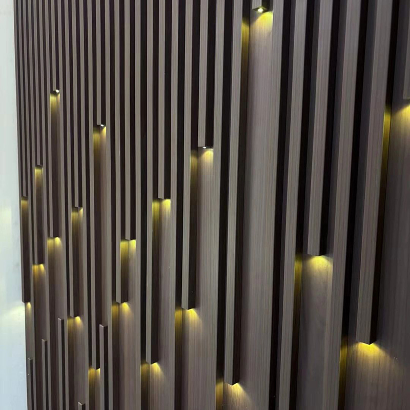 Paneles de Pared Interior Luminosa con Rejilla, Diseño Starry Sky de Israel, Resistente al Agua, WPC & Plástico para Uso Exterior y Hogar