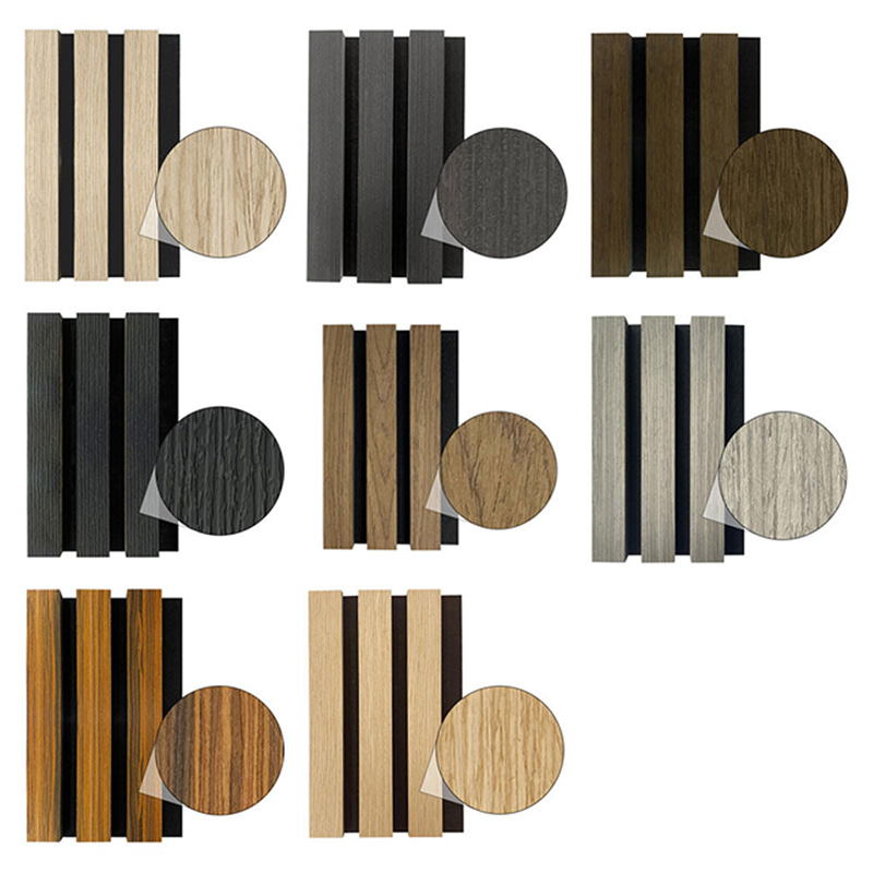 Paneles Acústicos Decorativos WPC para Interior, Diseño Interconectado, Aislante Acústico, Ignífugos, Absorbedores de Sonido, Rejilla Exterior
