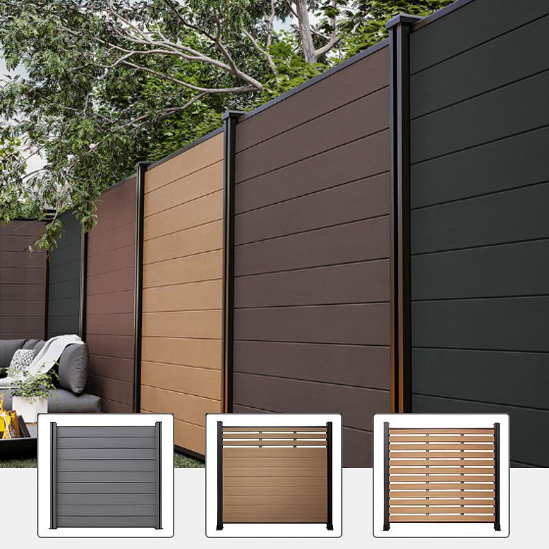 Pantalla Decorativa de Cercado Co-extruida, Rejilla Resistente a la Intemperie, Cercado Privado de Jardín de WPC, Resistente al Sol, Resistente al Desgaste, Anti-termita, Fácil de Instalar