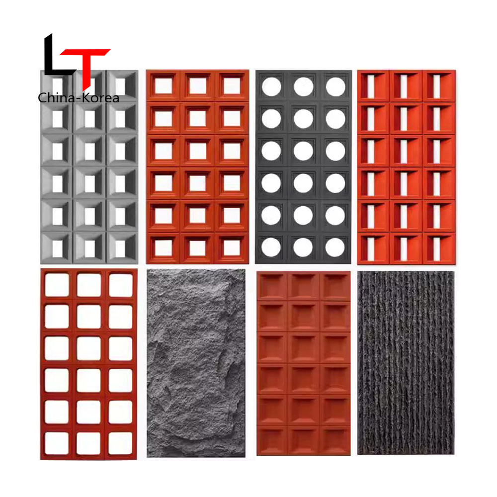 Panel de Pared Exterior de Piedra Artificial Flexible Resistente al Agua, Baldosa de Piedra Falsa PU para Exteriores, Revestimiento Flexible para Pared