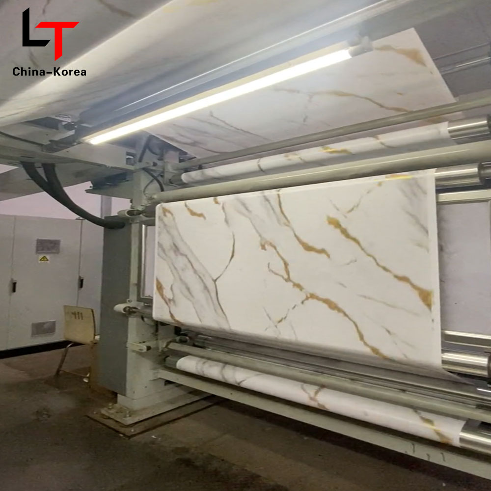 Película Decorativa de PVC con Mármol Dorado Metálico para Transferencia de Calor, Rollos de Estampado en Caliente para Prensa al Vacío, Fabricante de Laminación Dorada