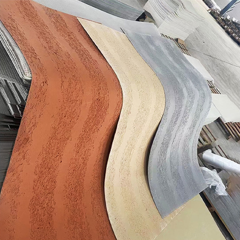 Paneles de Pared Livianos, Resistente al Fuego, Diseño Moderno, Revestimiento de Pared de Piedra Suave de Material Nuevo, Baldosas MCM Flexibles para Revestimiento Lineal de Pared
