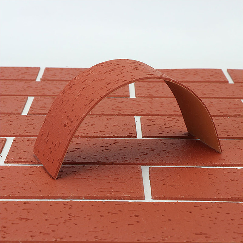 Paneles de Pared Livianos, Resistente al Fuego, Diseño Moderno, Revestimiento de Pared de Piedra Suave de Material Nuevo, Baldosas MCM Flexibles para Revestimiento Lineal de Pared