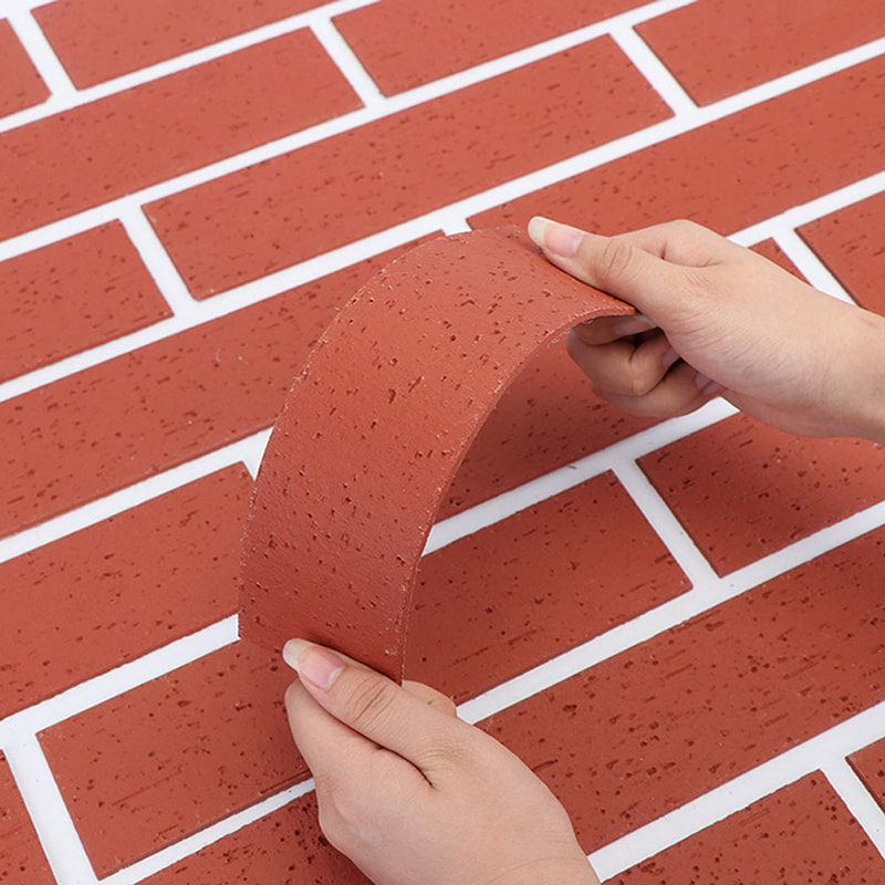 Paneles de Pared Livianos, Resistente al Fuego, Diseño Moderno, Revestimiento de Pared de Piedra Suave de Material Nuevo, Baldosas MCM Flexibles para Revestimiento Lineal de Pared