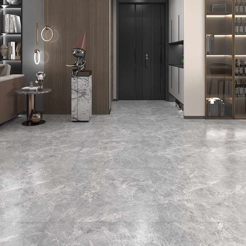 Piso de Vinilo Rígido con Núcleo Blanco y Negro, Grano de Madera, Sistema de Cierre Interlock, Piso PVC para Interiores, Piso SPC