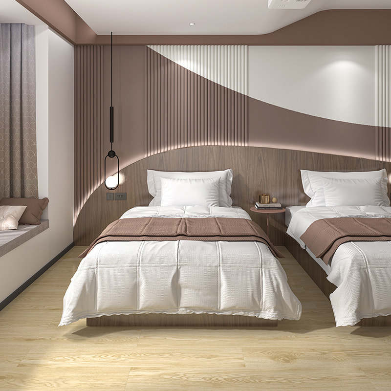 Piso de Vinilo de Placa PVC, Duradero, Resistente al Agua, Grano de Madera, Espesor 4mm, 5mm, 6mm, 7mm, 8mm, Piso SPC