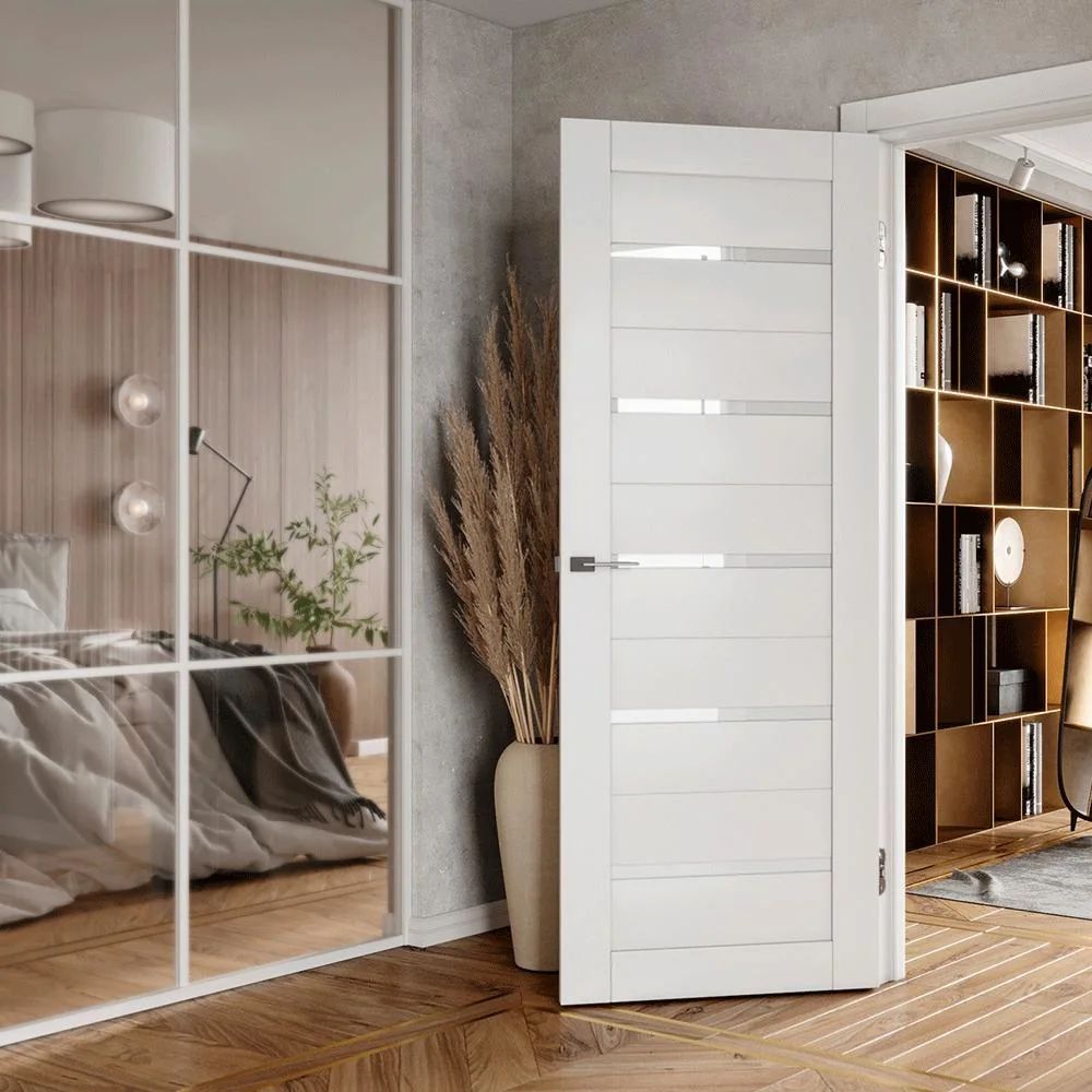 Puerta de WPC, impermeable, insonorizada, para dormitorio, habitación Interior, PVC, madera, plástico, Interior compuesto con marco con cerraduras y manijas