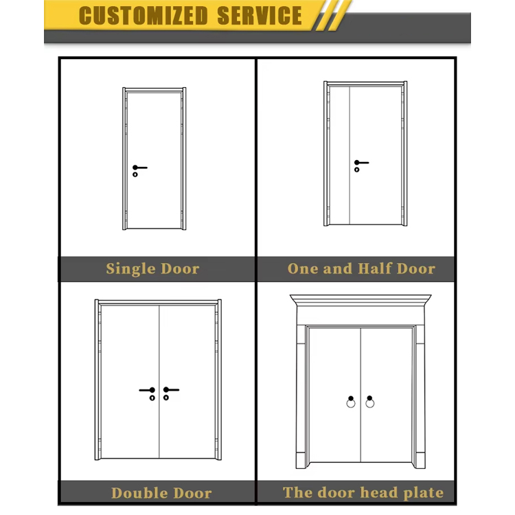 Puerta de WPC, impermeable, insonorizada, para dormitorio, habitación Interior, PVC, madera, plástico, Interior compuesto con marco con cerraduras y manijas