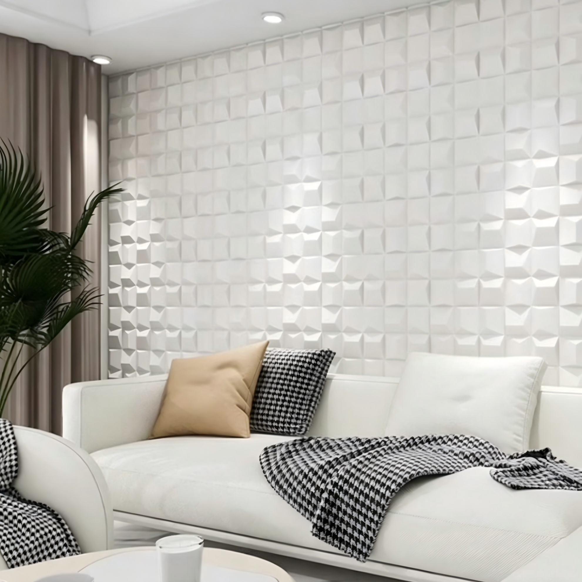 Paneles de pared geométricos de PU: cree rápidamente paredes decorativas en 3D